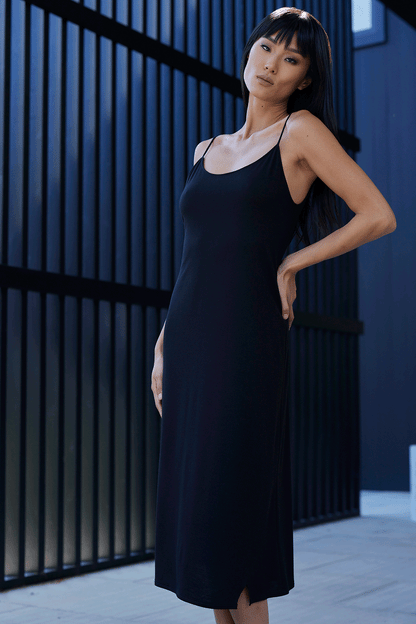 Buy Shangri-La TENCEL™ Gown in Black Online Black Natori