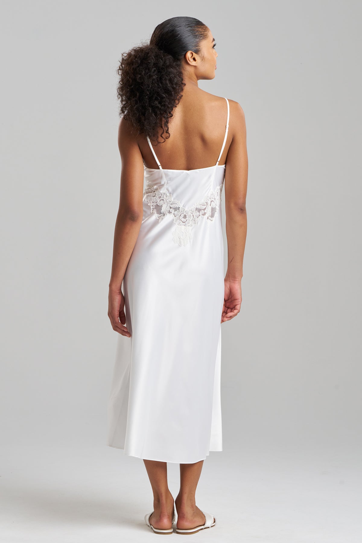 Peony Glamour Slip Dress Warm White Natori