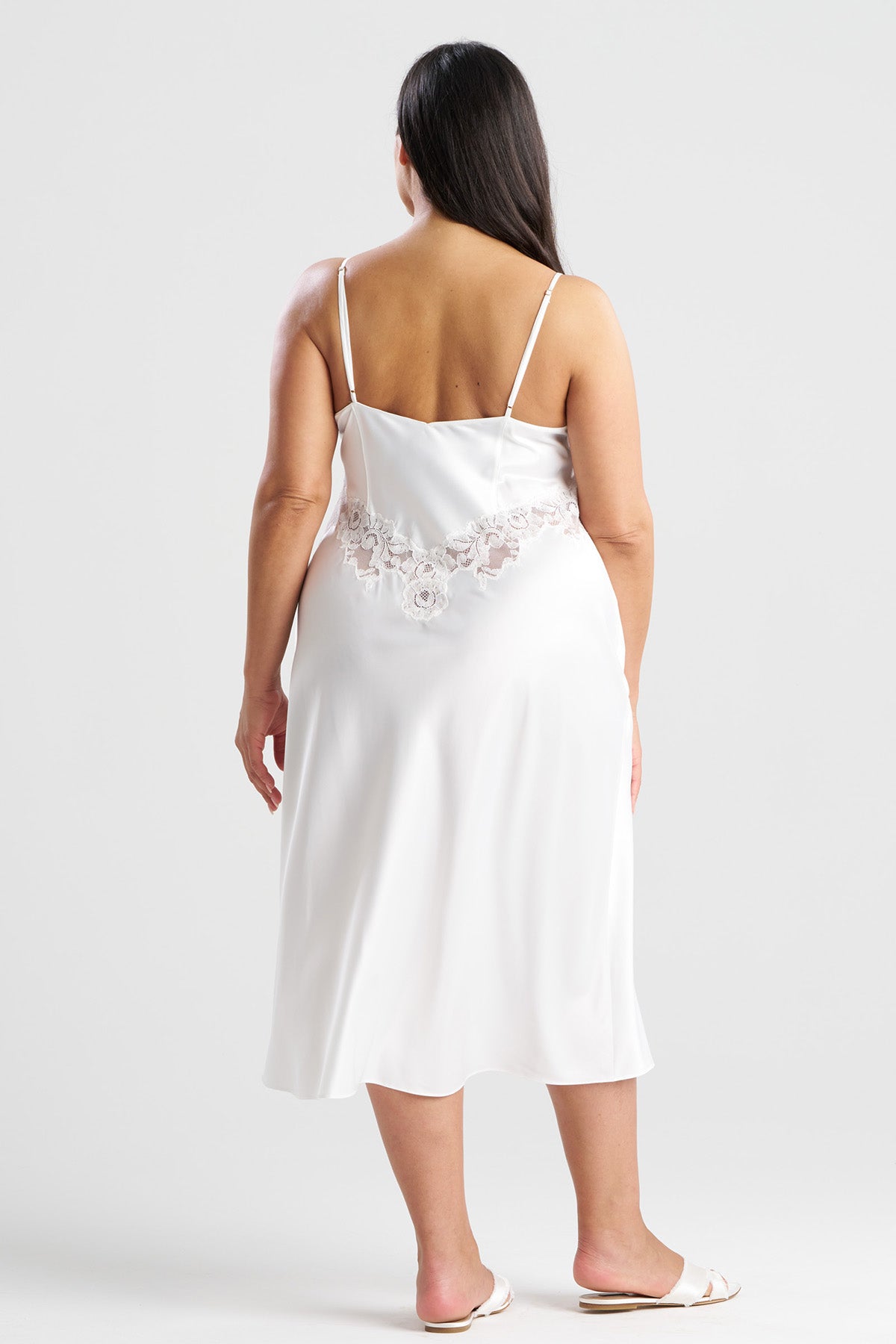 Peony Glamour Slip Dress Warm White Natori