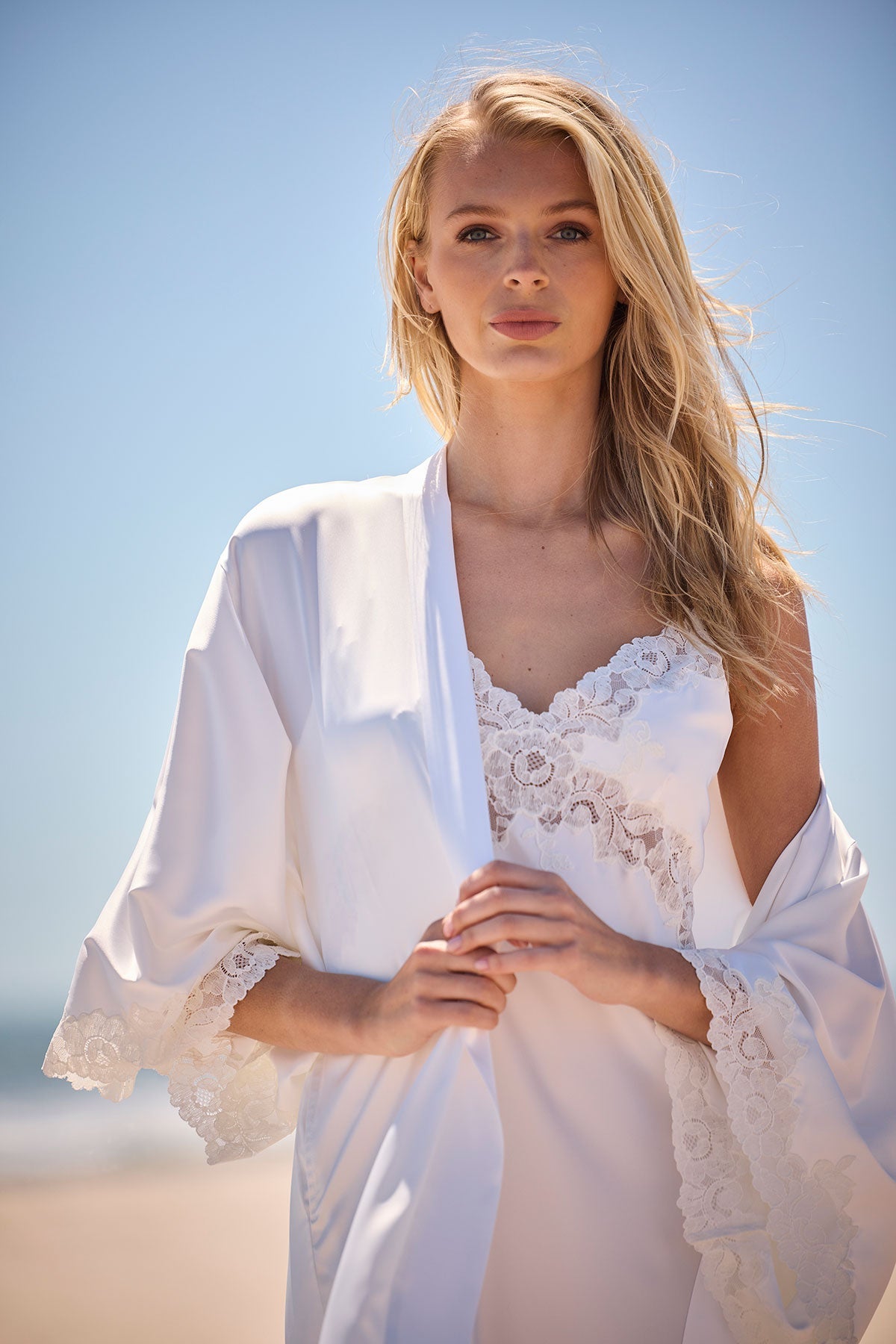 Peony Glamour Slip Dress Warm White Natori