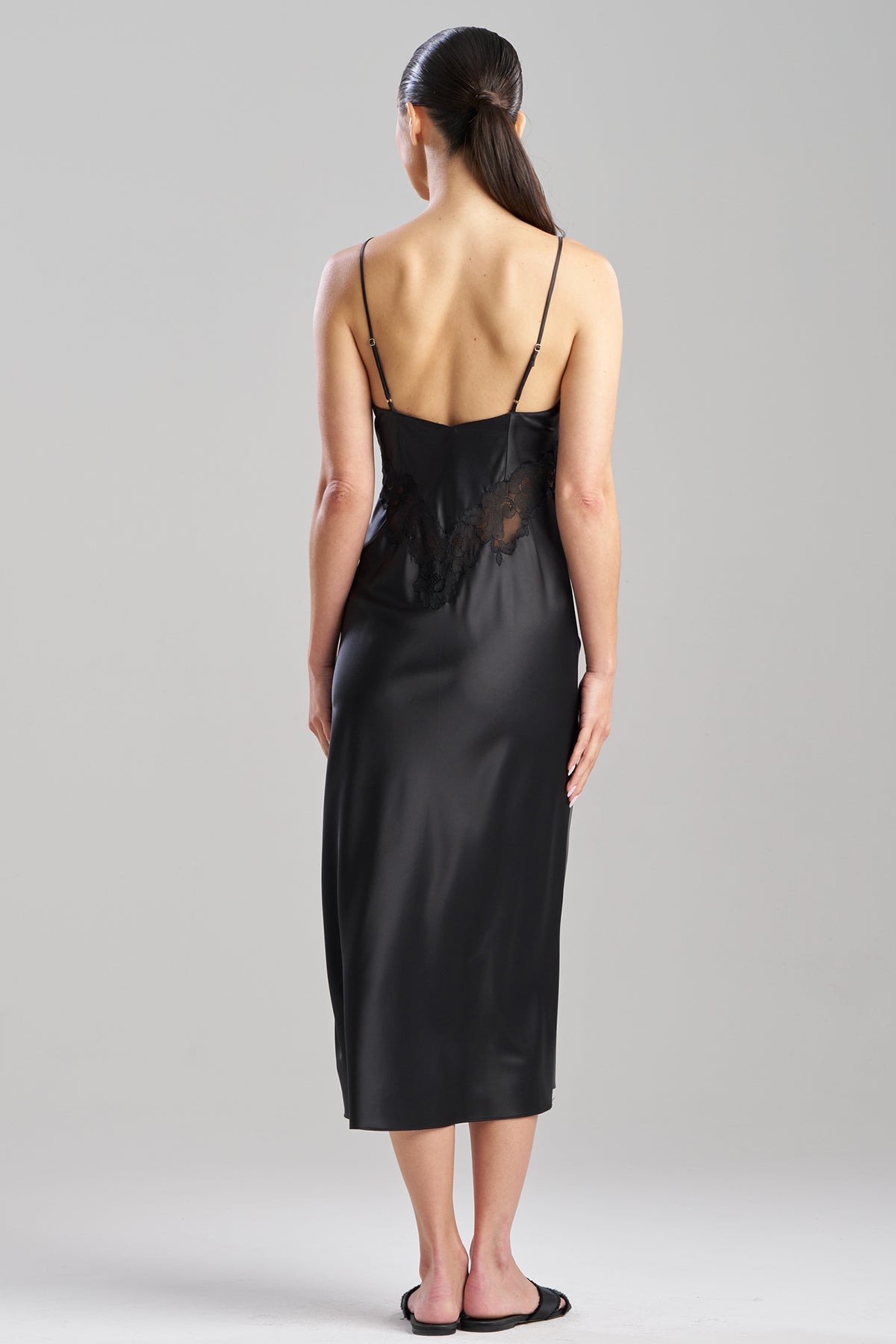 Buy Peony Glamour Gown in Black Online Black Natori