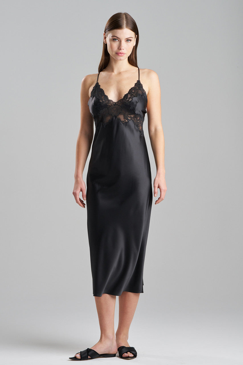 Buy Peony Glamour Gown in Black Online Black Natori