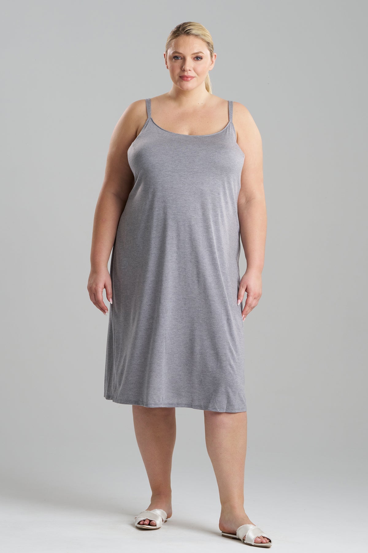 Shangri-La TENCEL™ Slip Dress Heather Grey Natori