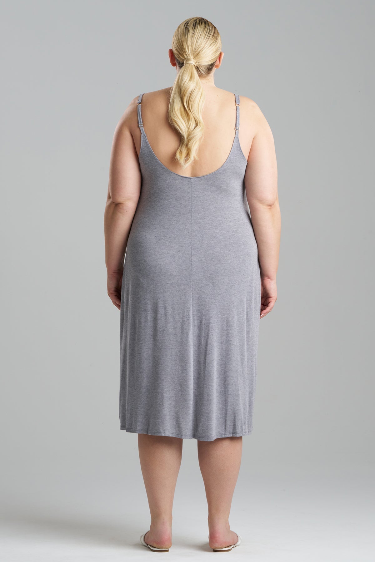 Shangri-La TENCEL™ Slip Dress Heather Grey Natori