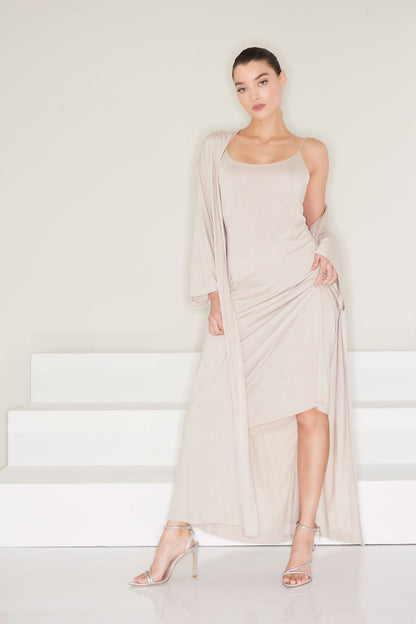 Buy Shangri-La TENCEL™ Gown in Cashmere Online Cashmere Natori