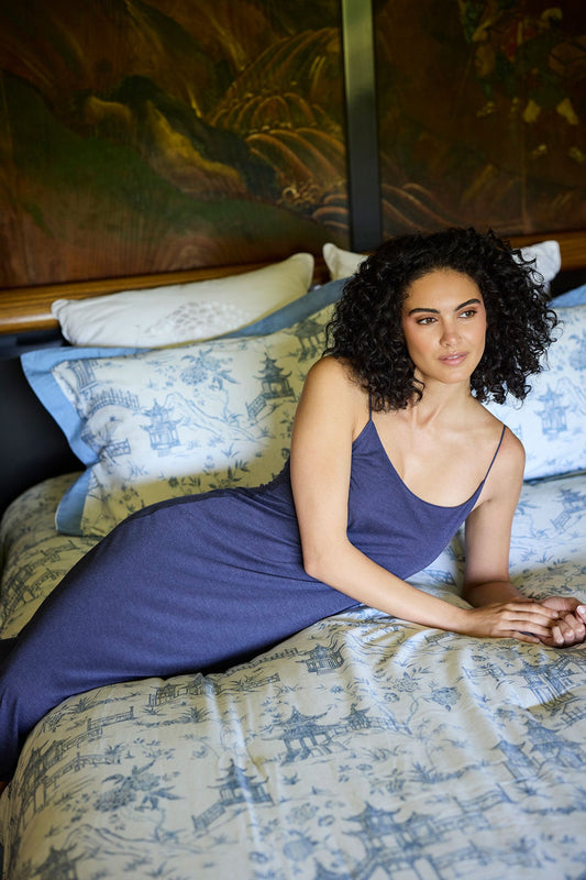 Buy Shangri-La TENCEL™ Gown in Ht Night Blue Online Ht Night Blue Natori