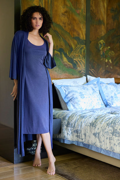 Buy Shangri-La TENCEL™ Gown in Ht Night Blue Online Ht Night Blue Natori