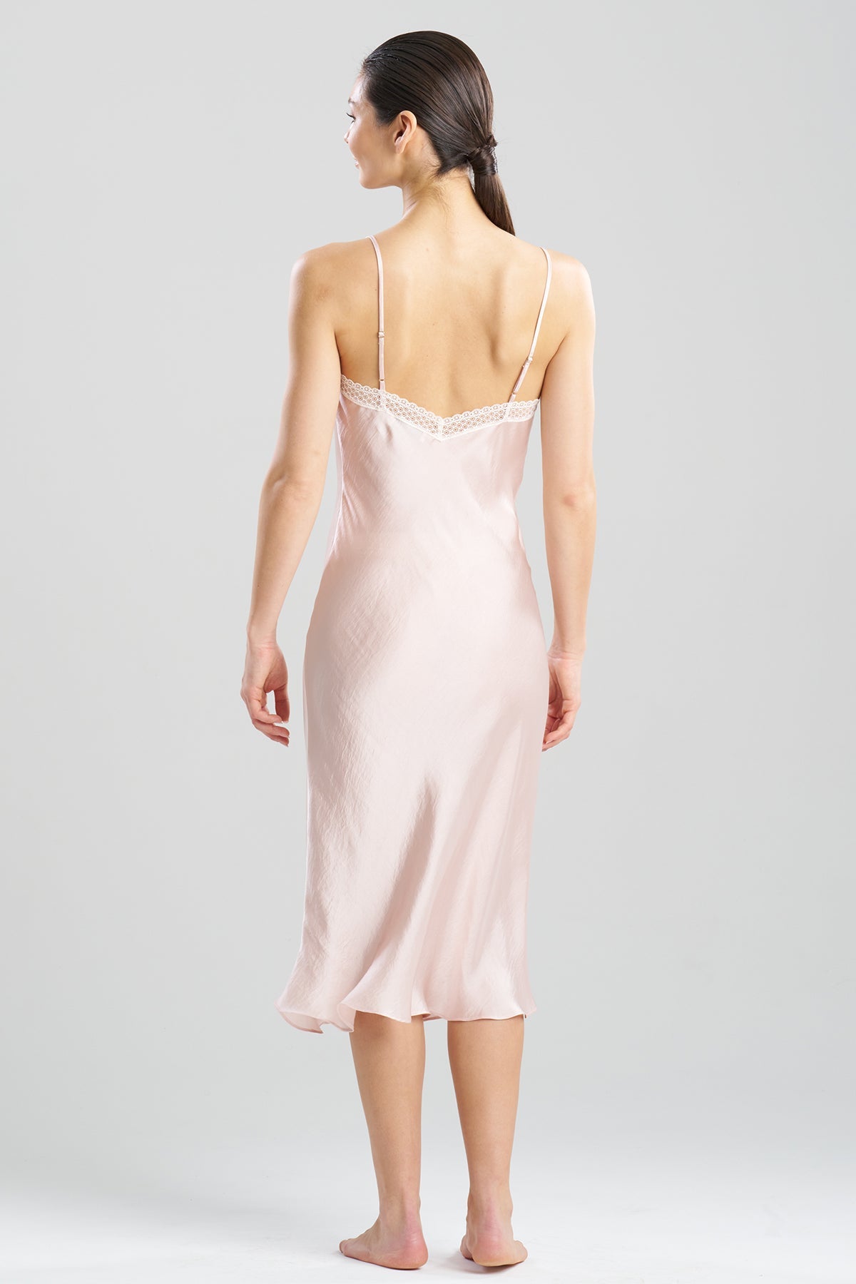 Ashley Icon Lace Slip Dress Shell Pink Natori