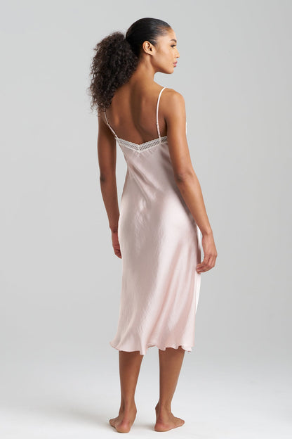 Ashley Icon Lace Slip Dress Shell Pink Natori