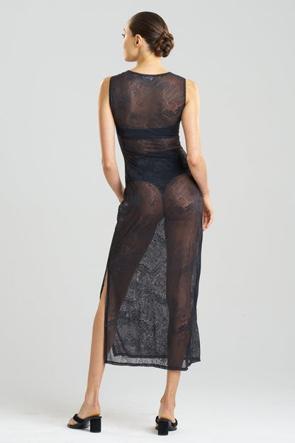 Buy Dragon Lace Gown in Black Online Black Natori