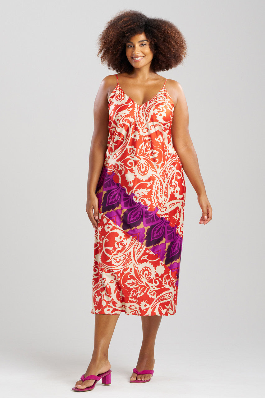Buy Palace Gown in Red Orange Online Red Orange Natori