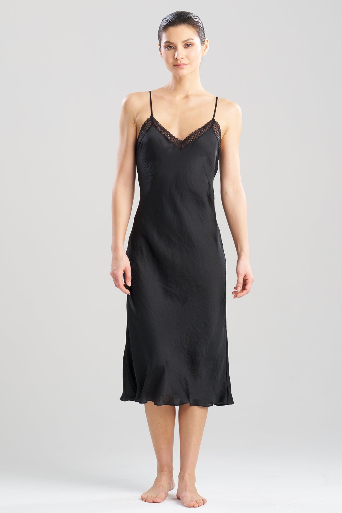 Buy Ashley Icon Lace Gown in Black Online Black Natori