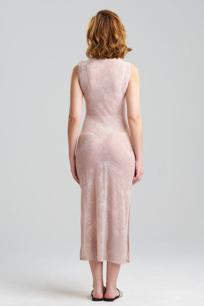 Buy Dragon Lace Gown in Café Online Café Natori