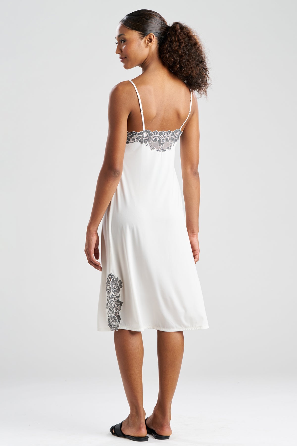 Peony Enchant Slip Dress Ivory Natori