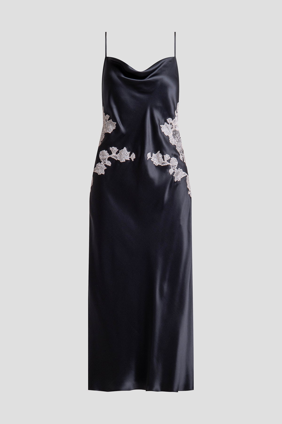 Buy Lolita Lace Silk Gown in Black/Ecru Online Black/Ecru Natori
