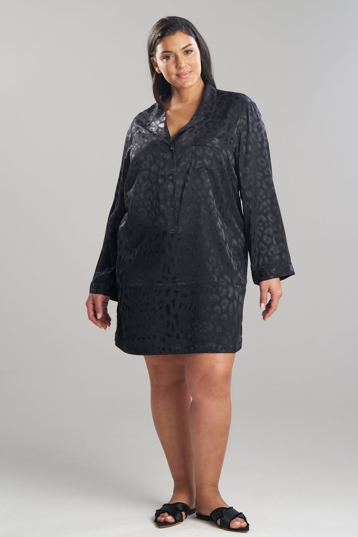 Buy Decadence Sleepshirt in Black Online Black Natori