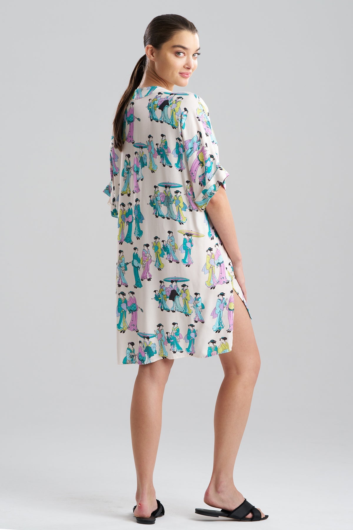 Geisha Challis V-Neck Sleepshirt Alabaster Natori