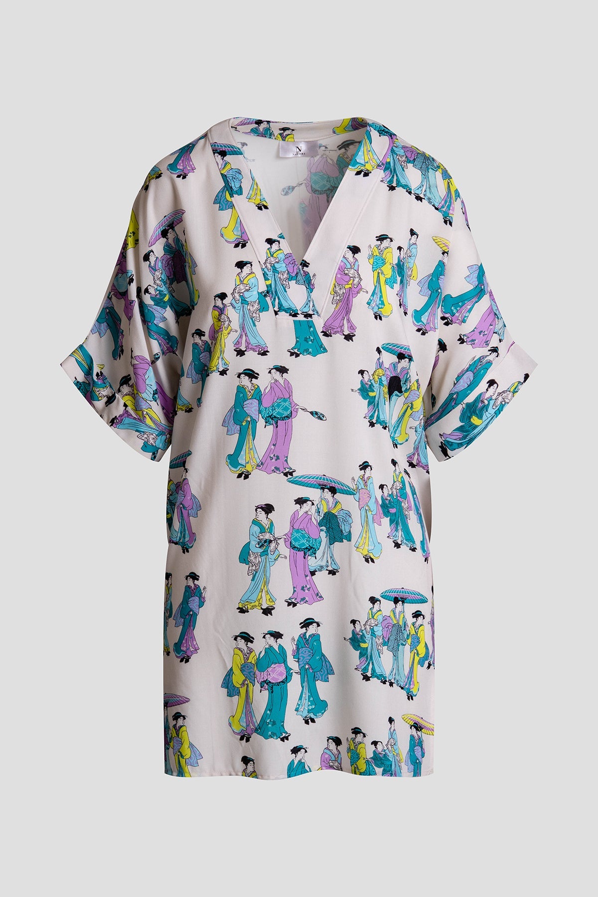 Geisha Challis V-Neck Sleepshirt Alabaster Natori