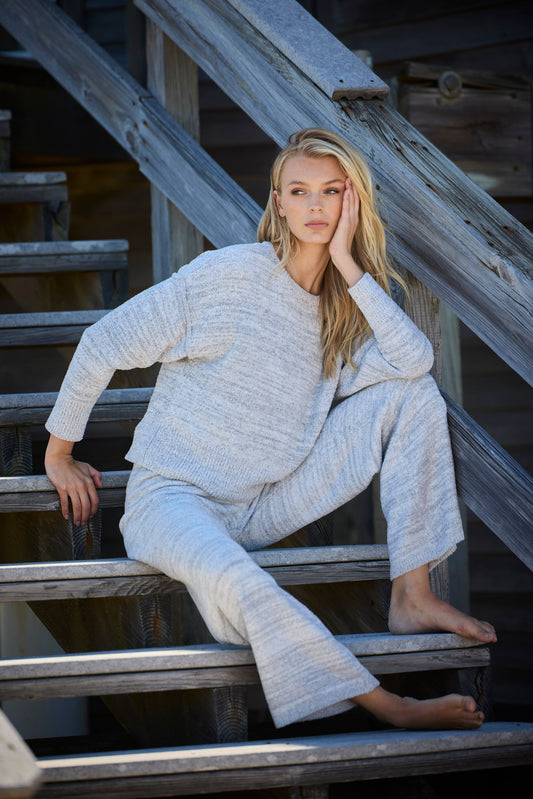 Luna Mellow Top Light Heather Grey Natori