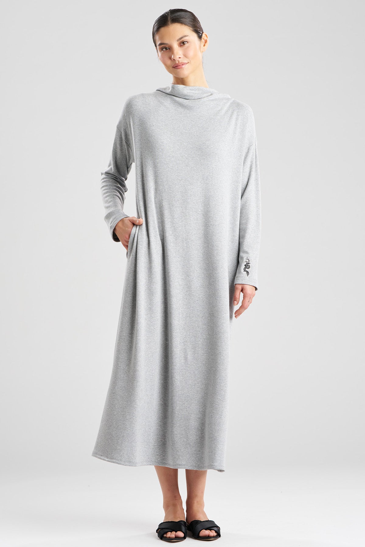 Cocoon Brushed French Terry Lounger Ht. Grey Natori