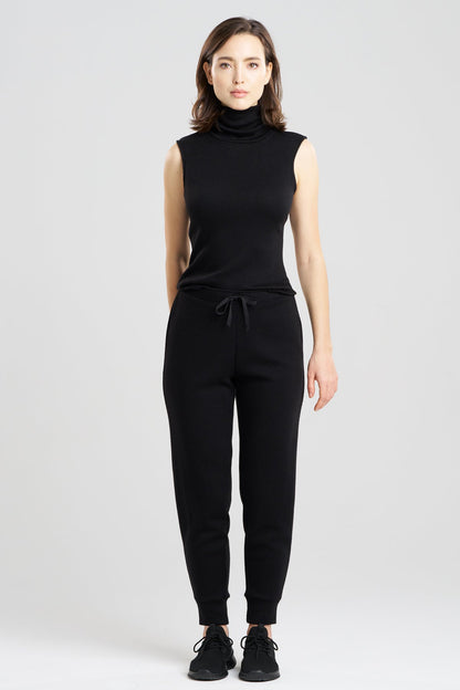 Himalaya Sweater Knit Joggers Black Natori