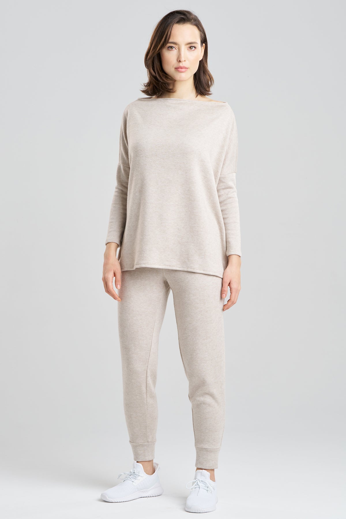 Himalaya Sweater Knit Wedge Top Cashmere Natori