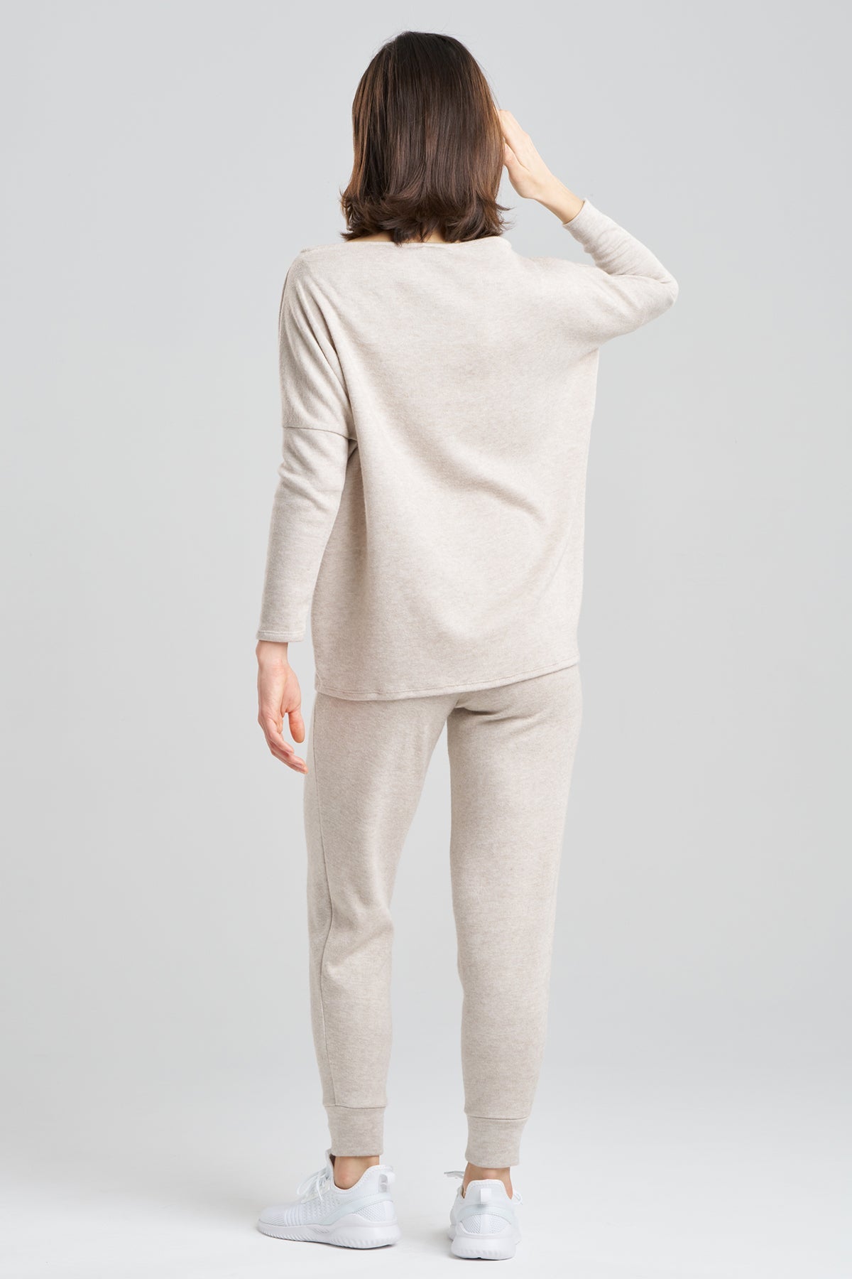 Himalaya Sweater Knit Wedge Top Cashmere Natori