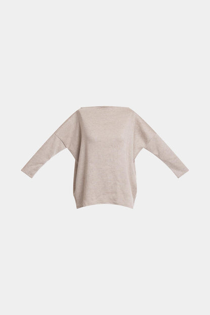 Himalaya Sweater Knit Wedge Top Cashmere Natori