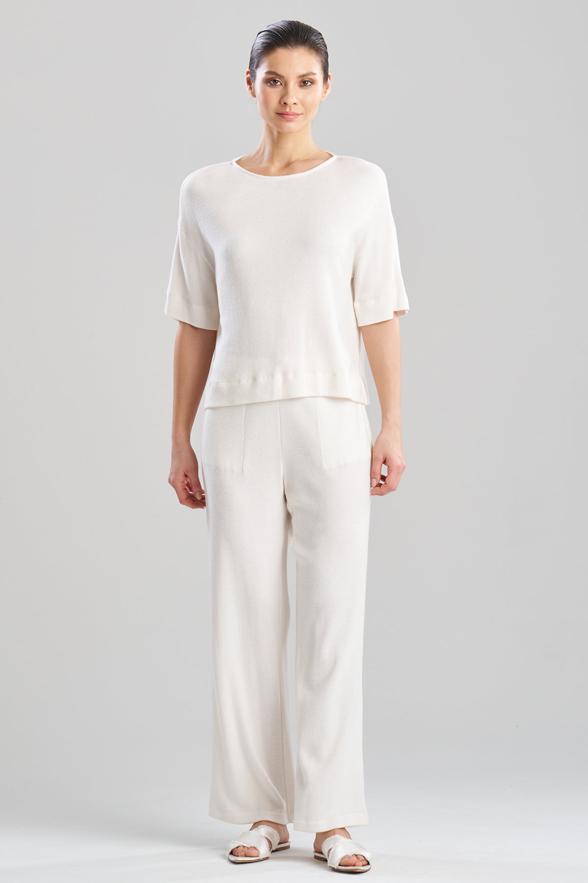Suki Wedge Top Warm White Natori