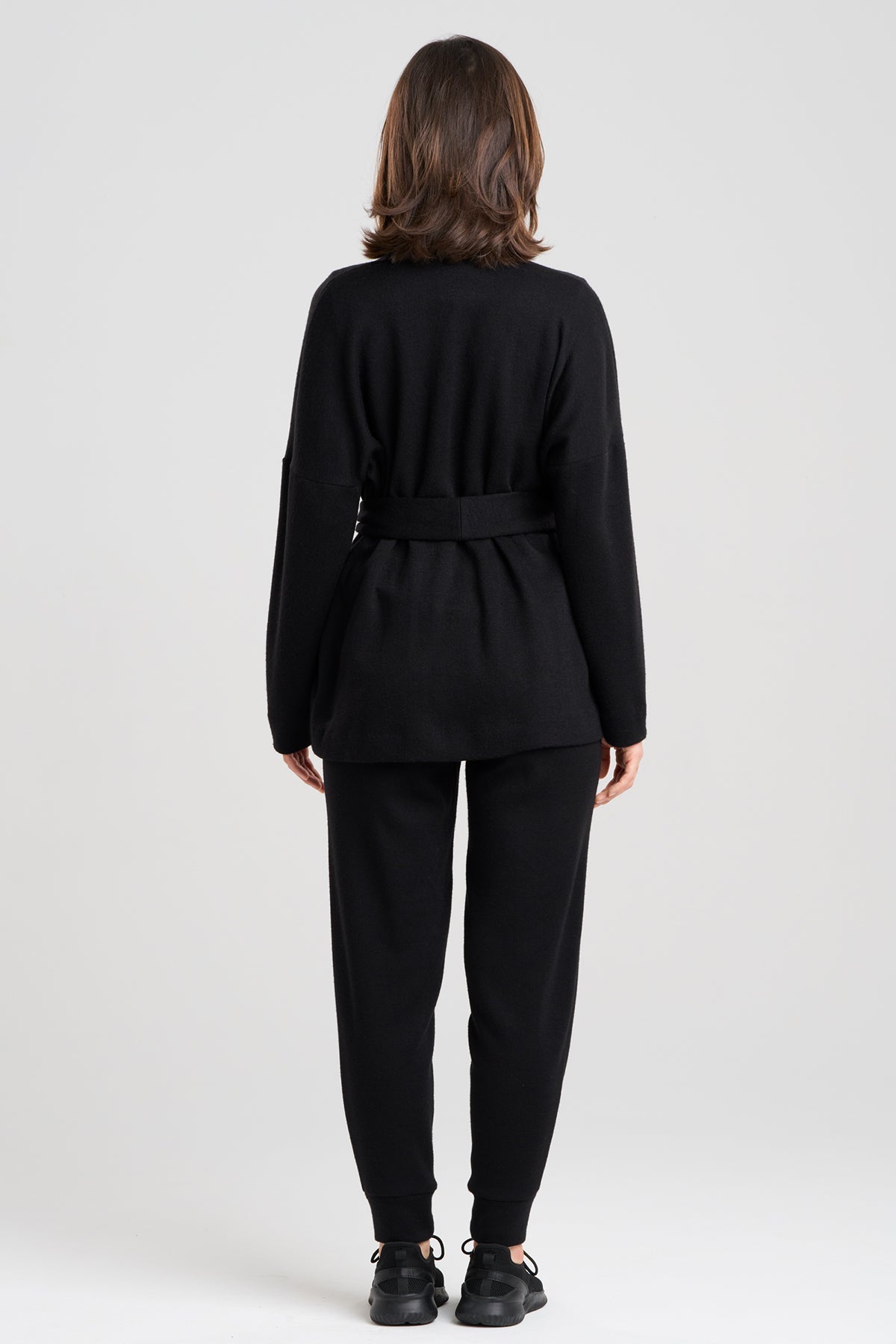 Himalaya Sweater Knit Cardigan Black Natori