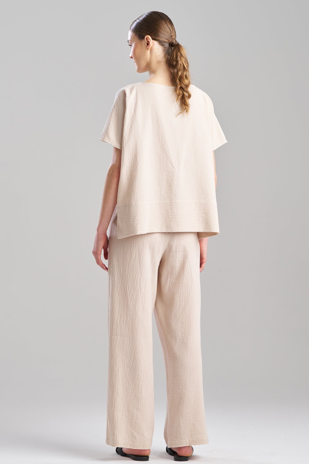 Onsen Cotton Wedge Top Sand Dune Natori