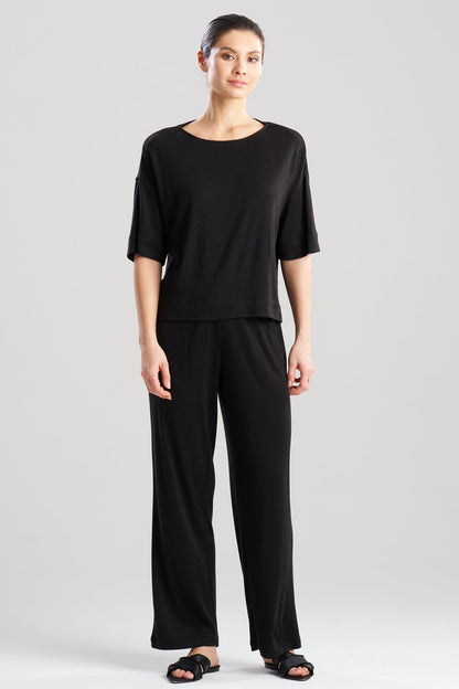 Suki Wedge Top Black Natori
