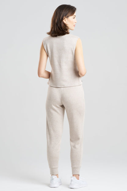 Himalaya Sweater Knit Mock Neck Top Cashmere Natori