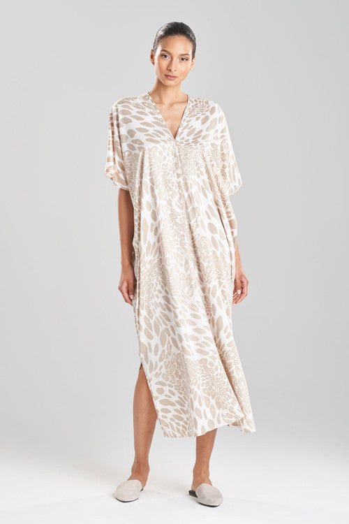 Buy Luxe Leopard Caftan in Sand Taupe Online Sand Taupe Natori
