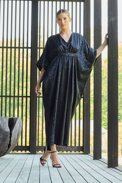 Buy Decadence Caftan in Black Online Black Natori