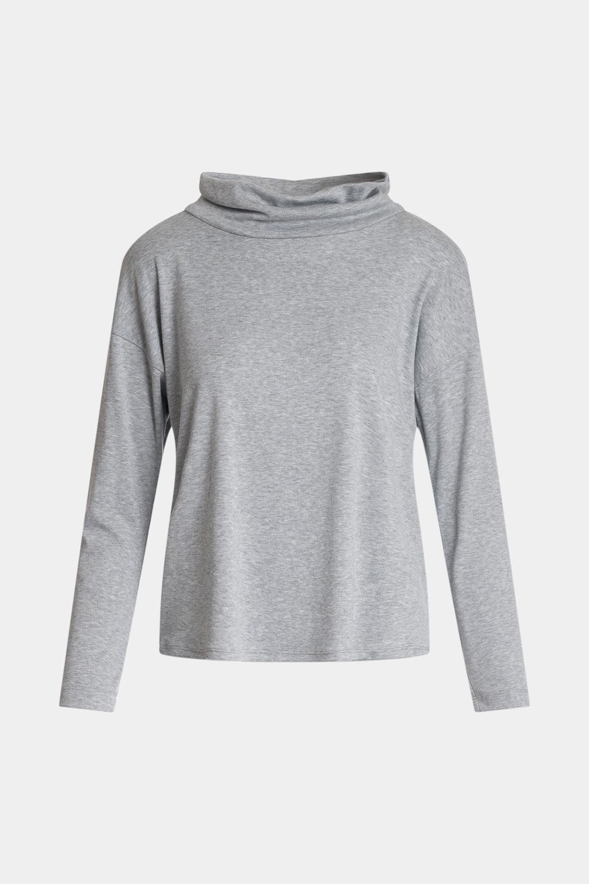 Jersey Essentials Long Sleeve Top Ht. Grey Natori