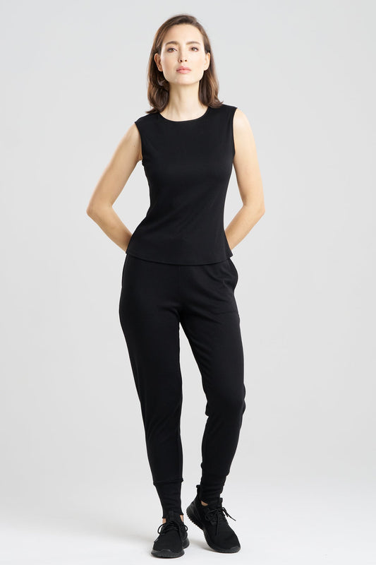 Jersey Essentials Shell Tank Black Natori