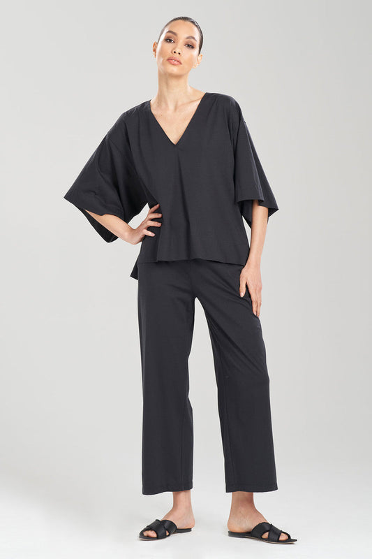 Buy Bliss Essentials V-Neck Top in Black Online Black Natori