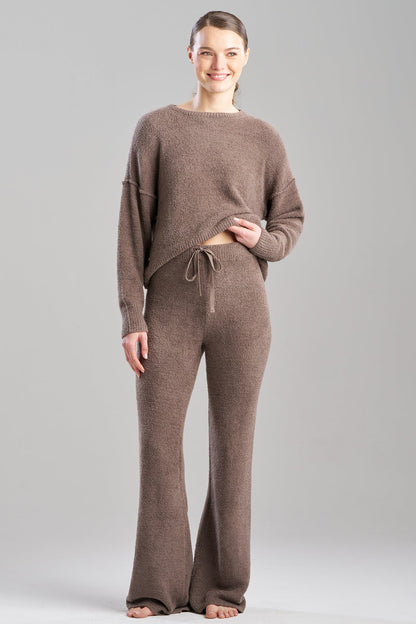 Luna Mellow Flare Pants Dark Taupe Natori