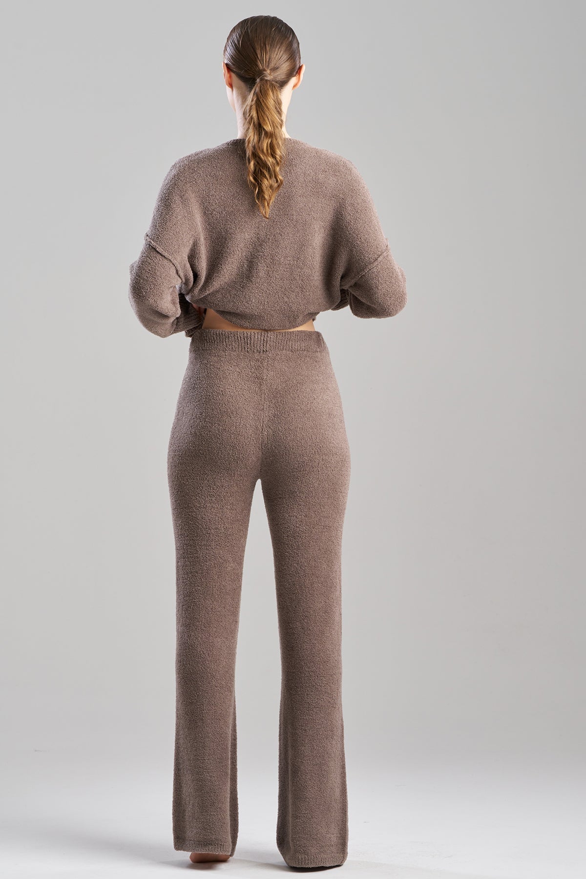 Luna Mellow Flare Pants Dark Taupe Natori