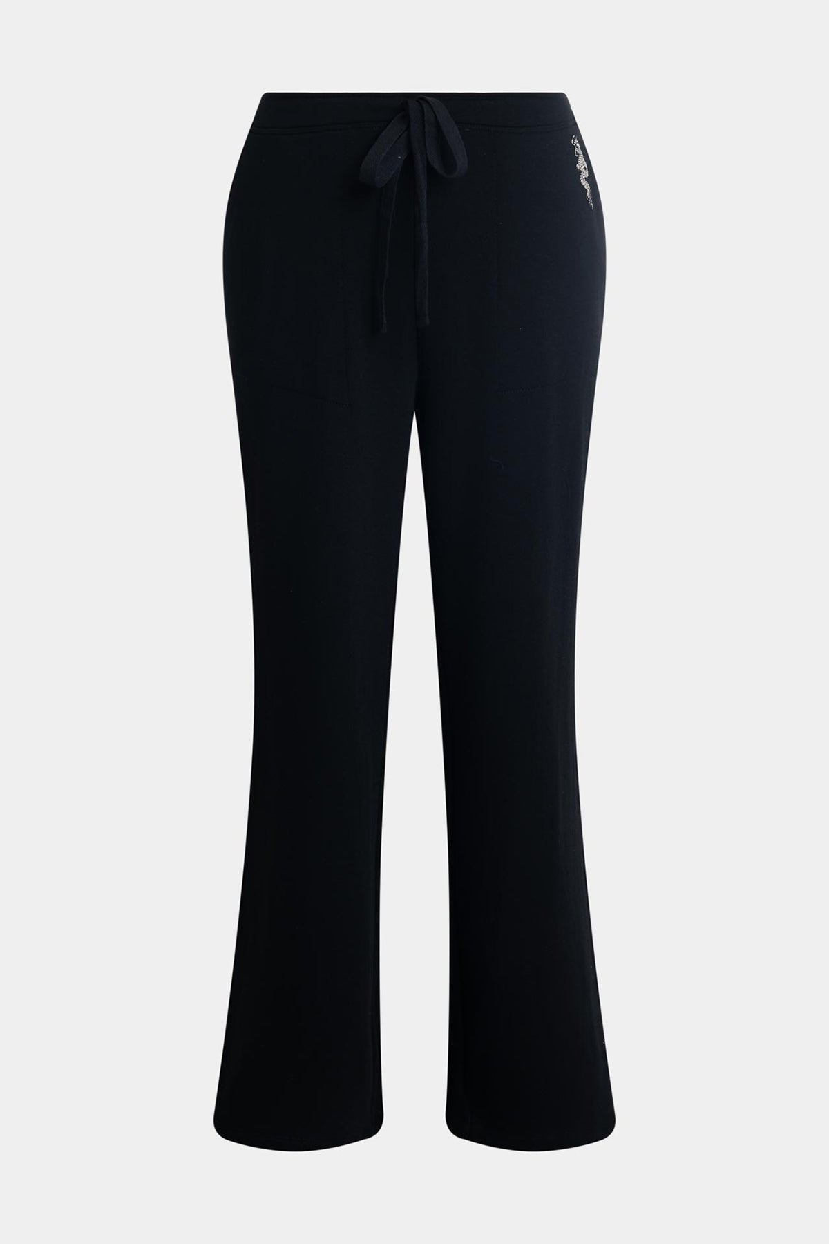 Cocoon Brushed French Terry Straight Leg Pants Black Natori