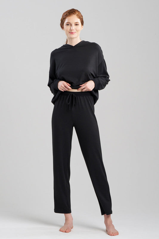 Buy Eden Rib Knit Everywhere Tapered Pants in Black Online Black Natori