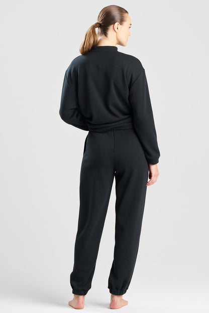 Nova Cozy Brushed Knit Everywhere Joggers Black Natori