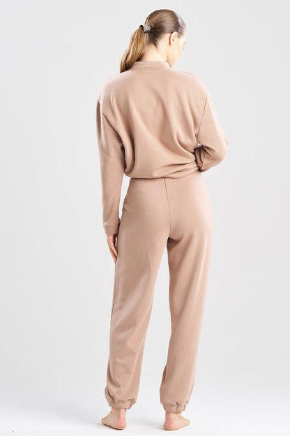 Nova Cozy Brushed Knit Everywhere Joggers Latte Natori