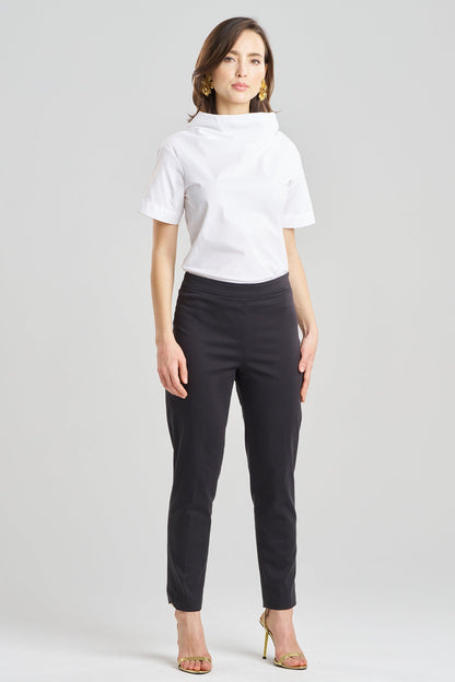 Buy Cotton Chino Pants in Black Online Black Natori