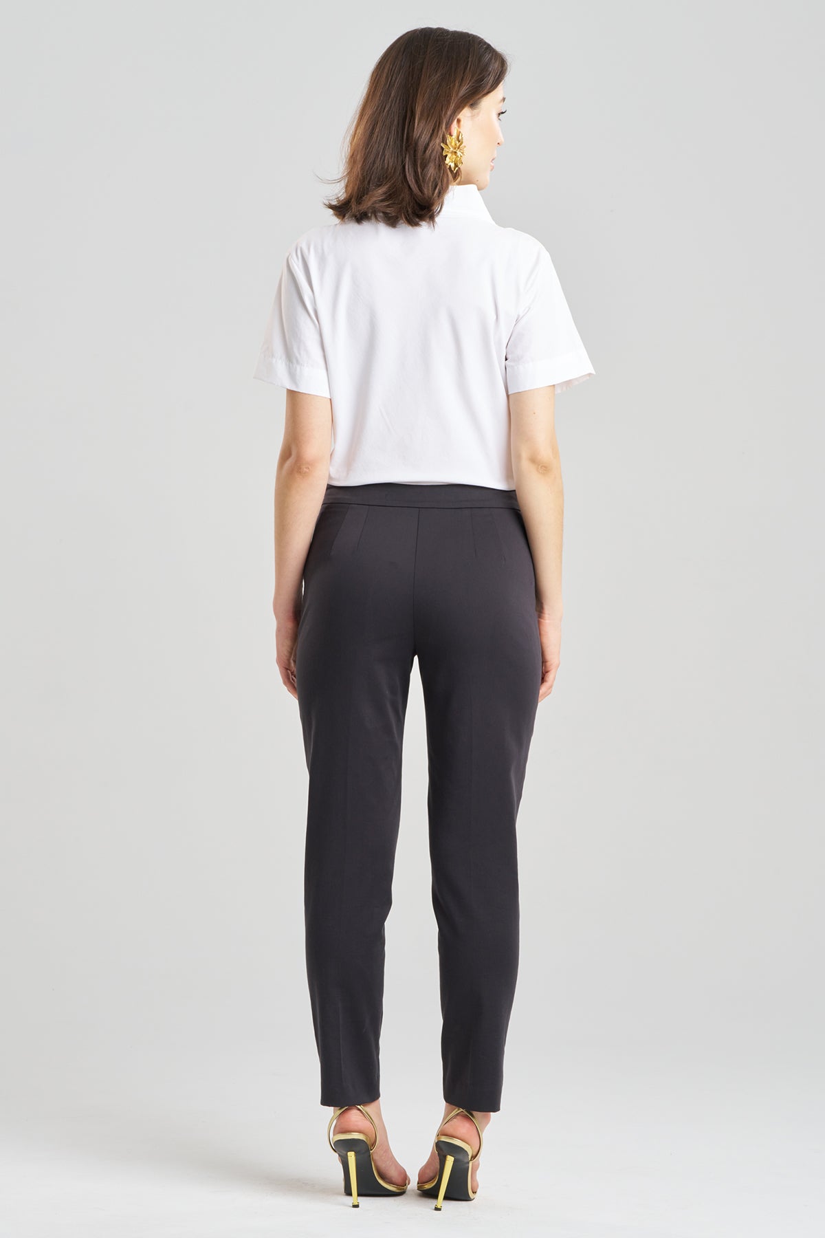 Buy Cotton Chino Pants in Black Online Black Natori