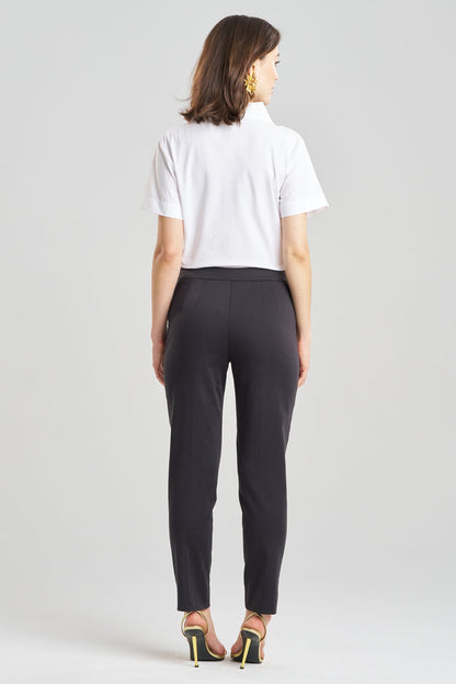 Buy Cotton Chino Pants in Black Online Black Natori