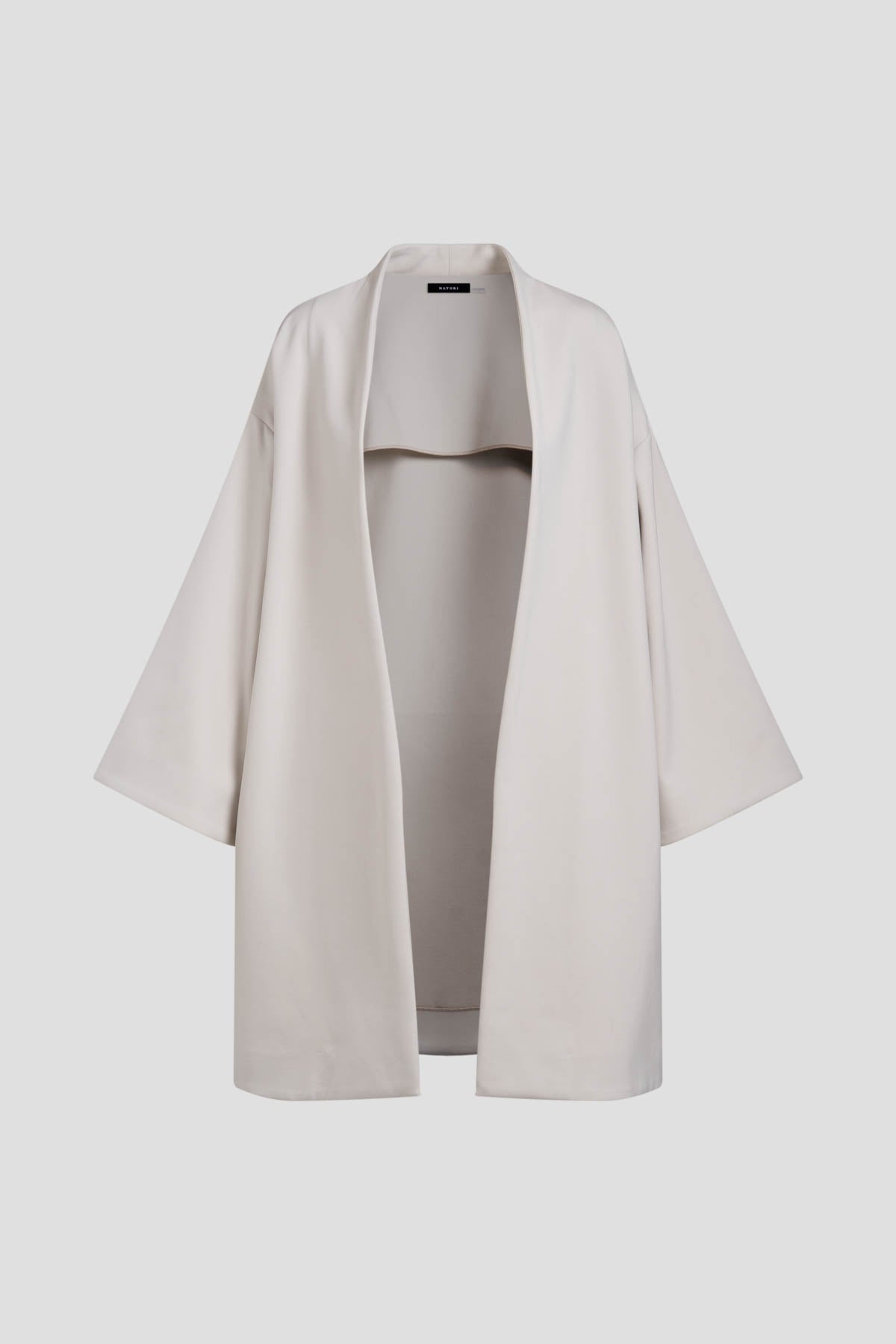 Techno Crepe Kimono Coat Pearl Natori