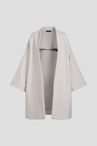 Techno Crepe Kimono Coat Pearl Natori