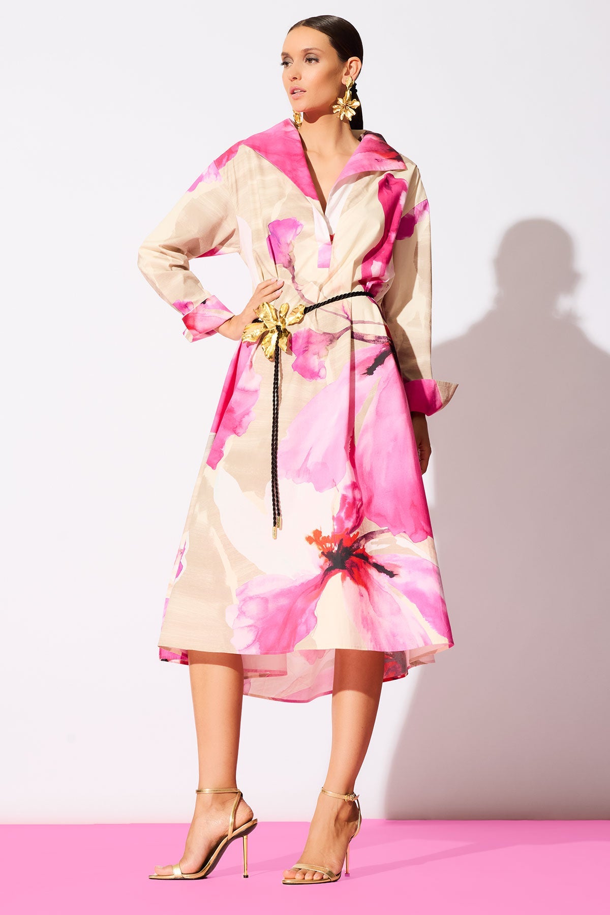 Orchid Cotton Poplin Oversized Pull Over Shirtdress Fresh Pink Natori